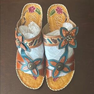 Colorful Floral Women's Sandals